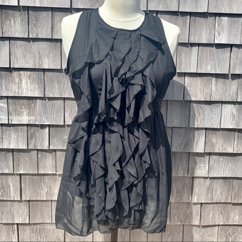 UK top Sienna size Uk 20 USA 16 black ruffles NWT